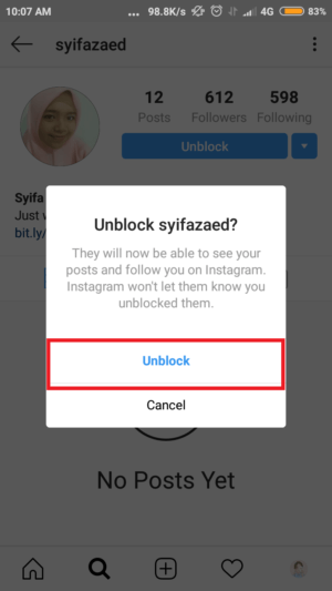 Cara unblock akun instagram orang yang pernah kita blokir 27