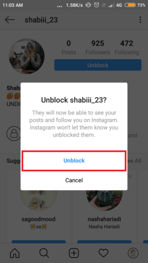 Cara unblock akun instagram orang yang pernah kita blokir 41