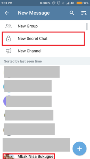 Apa itu "Secret chat" di Telegram dan cara membuatnya 7