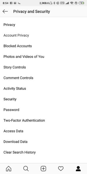 Pilih Comment Control