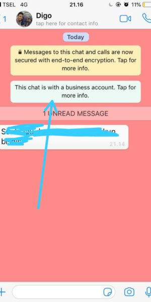 Keterangan Whatsapp Bisnis