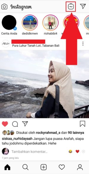 Cara membuat channel (saluran) IGTV baru 1 Ketuk ikon TV untuk masuk ke IGTV