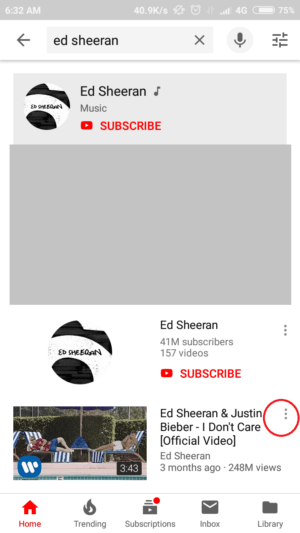 Cara membuat, mengedit, dan menghapus playlist di youtube 1 tap icon titik tiga