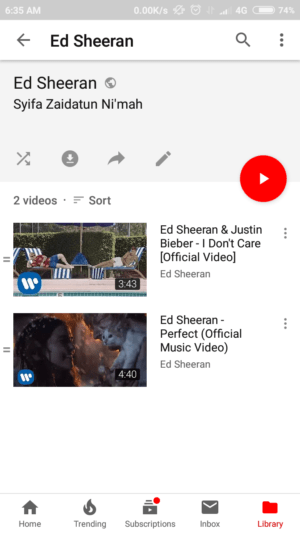 Cara membuat, mengedit, dan menghapus playlist di youtube 11 buka playlist