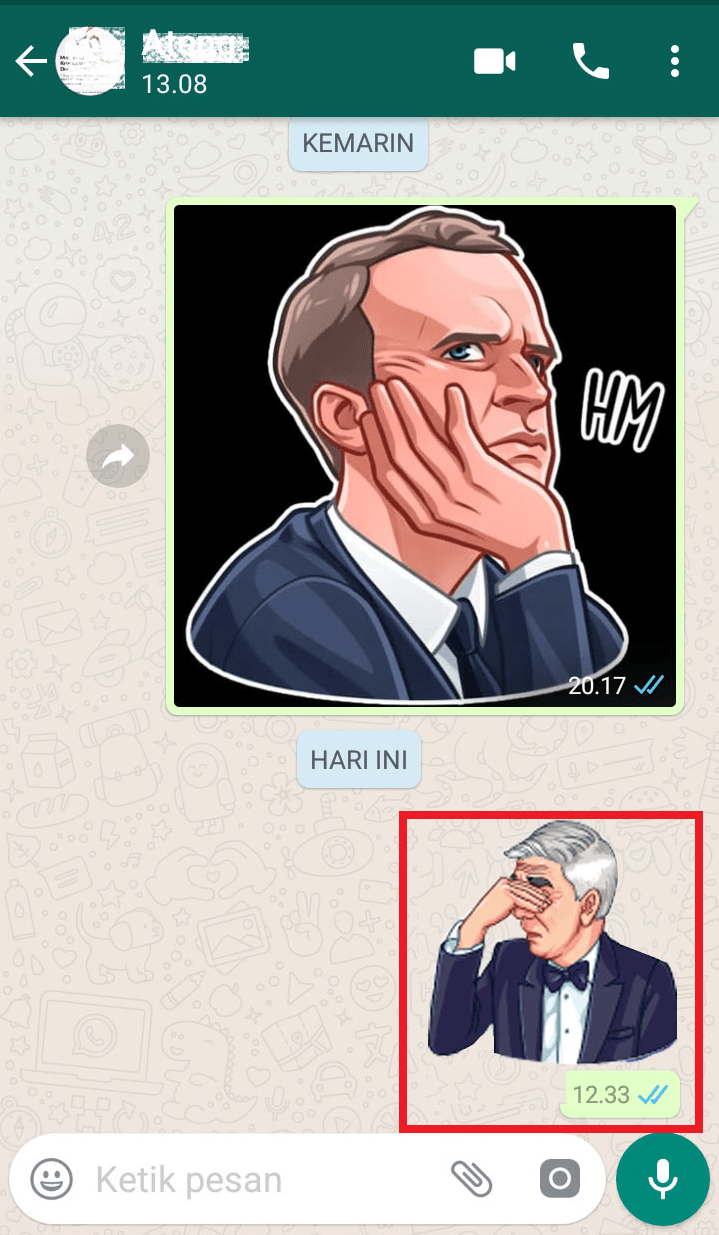 Cara menggunakan stiker Telegram di aplikasi WhatsApp 137