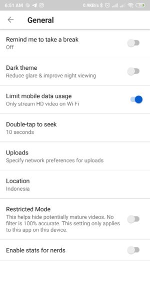 Aktifkan Limited Mobile data
