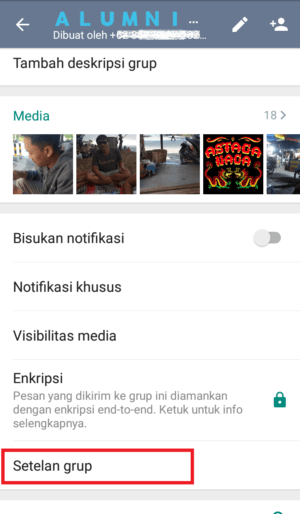 Cara mencegah anggota mengganti info grup di whatsapp 3 masuk ke setelan group