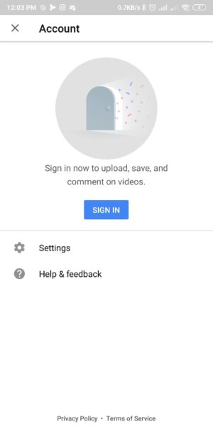 Cara membatasi konten video di youtube untuk anak-anak 2 Masuk ke pengaturan atau setting
