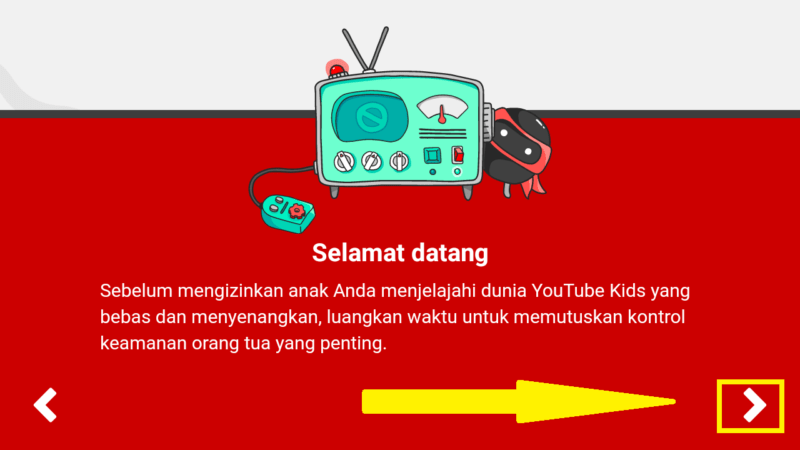 tap panah kanan