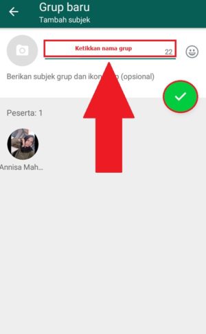 Cara membuat grup whatsapp 3 Menambahkan subjek dan foto grup