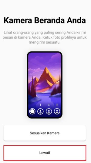 Mengatur kamera beranda sesuai keinginan