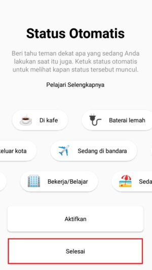 Fitur status otomatis pada Instagram Threads