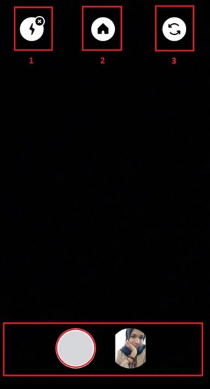Tampilan halaman utama Instagram Threads