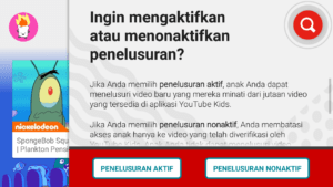 Cara menonaktifkan fitur pencarian di aplikasi Youtube Kids 20 halaman pemberitahuan bahwa penulusuran di matikan