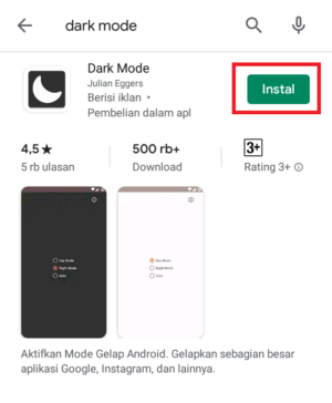install aplikasinya