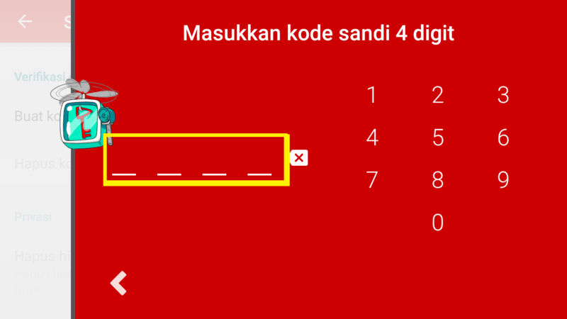 Cara mengaktifkan fitur kode sandi di youtube kids 7 isi sandi kalian berupa angka