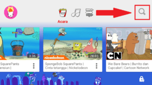 Cara menonaktifkan fitur pencarian di aplikasi Youtube Kids 19 klik search untuk melihat hasilnya