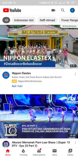 Cara melihat daftar video yang pernah kita Like di Youtube 5 Halamam Awal Youtube