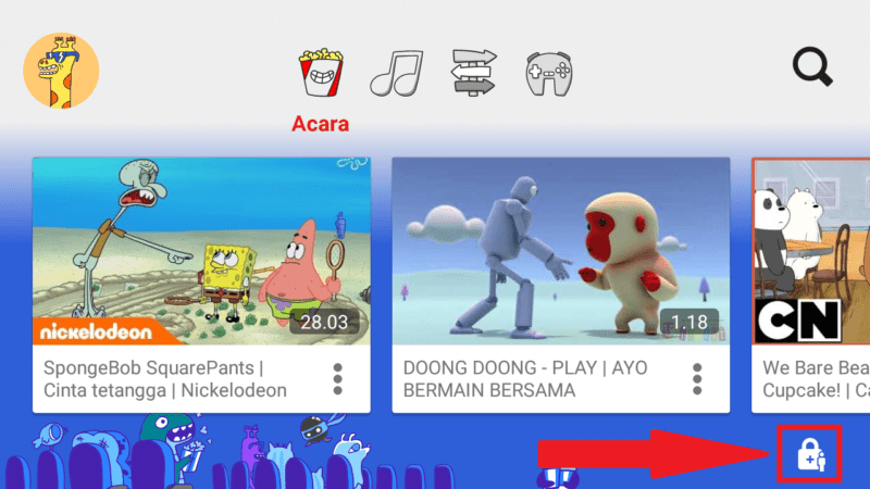 masuk ke icon gembok pojok kanan bawah