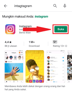 pastikan instagram sudah update