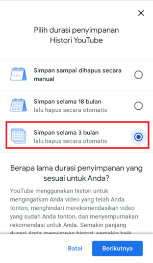 Cara setting youtube untuk menghapus history otomatis secara berkala 17 Cara setting youtube untuk menghapus history otomatis secara berkala 16
