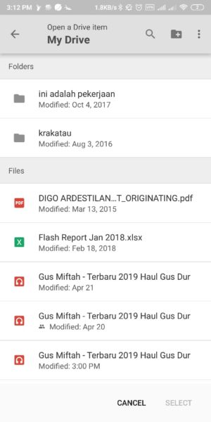 Halaman Google Drive