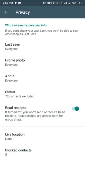 Pilih Privacy