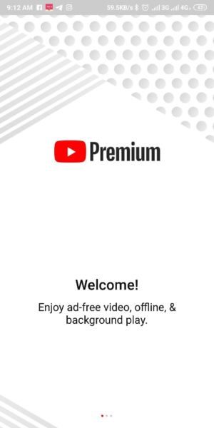 Youtube Premium berhasil didaftarkan