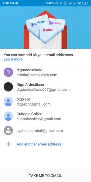 Email Berhasil dibuat