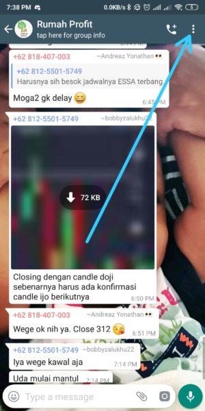 Cara mematikan notifikasi grup whatsapp yang mengganggu 1 Group yang ingi di Mute