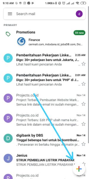 Masuk ke Aplikasi Gmail