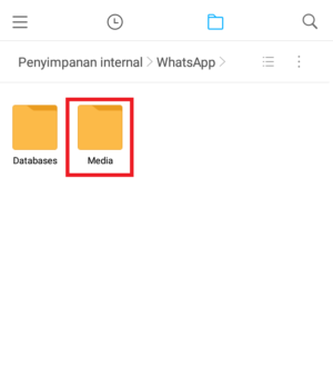 masuk ke file media