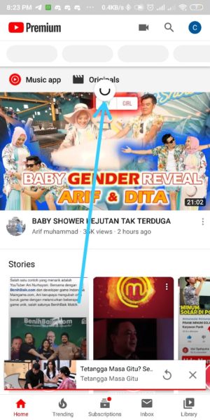 refresh youtube