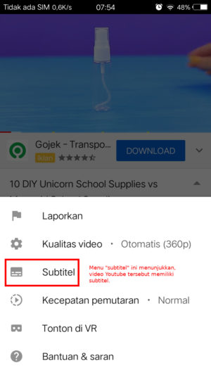 Cara mendownload subtitle dari video Youtube 4 Cara mendownload subtitle dari video Youtube 3
