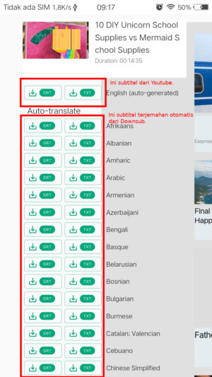 Cara mendownload subtitle dari video Youtube 12 Cara mendownload subtitle dari video Youtube 11