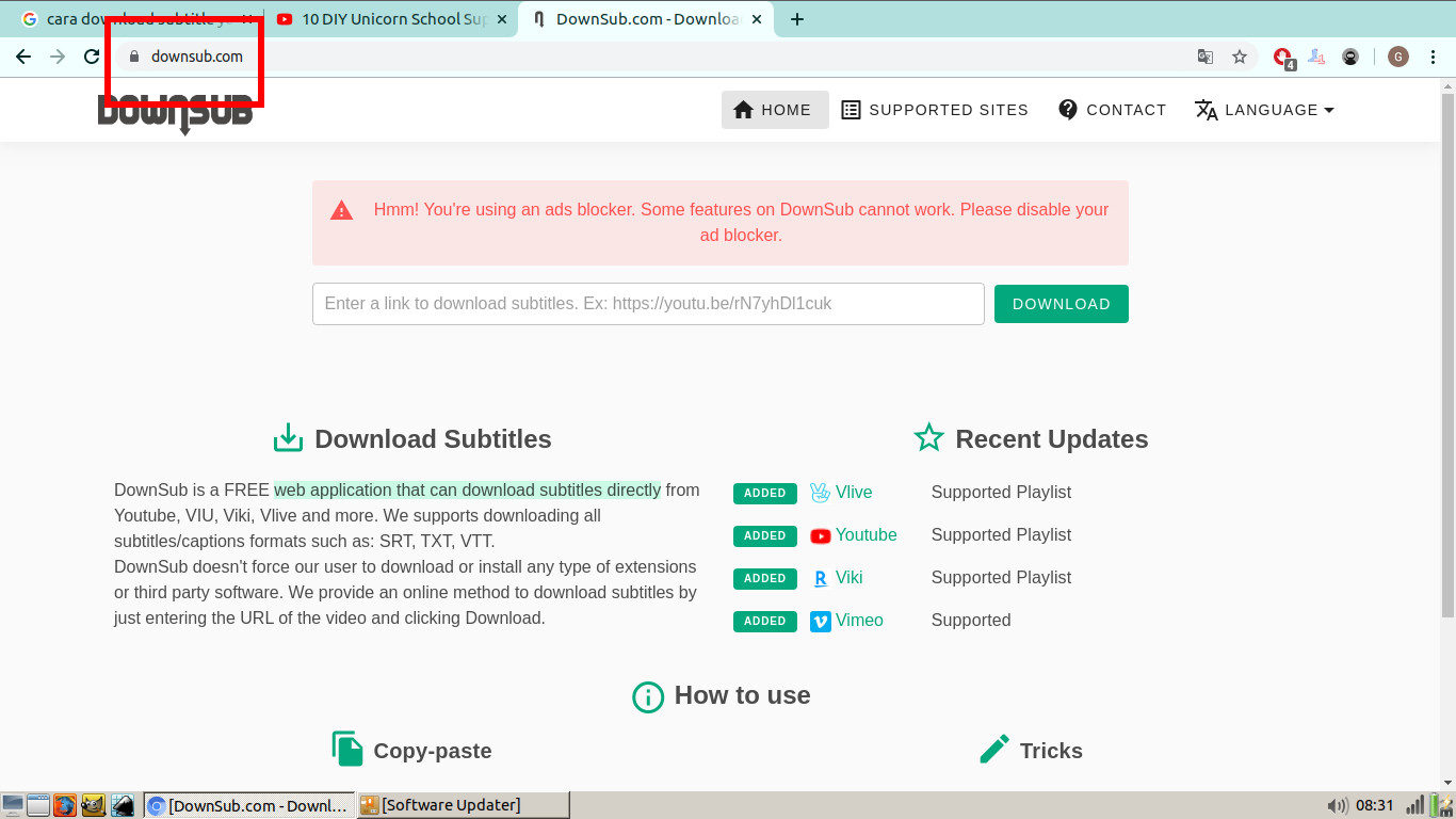 Cara mendownload subtitle dari video Youtube 20 Cara mendownload subtitle dari video Youtube 19