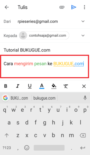 Cara mengubah warna teks saat membuat pesan di Gmail 13