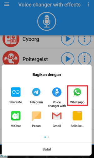 Cara mengirim Voice Note dengan "suara unik" di WhatsApp 115
