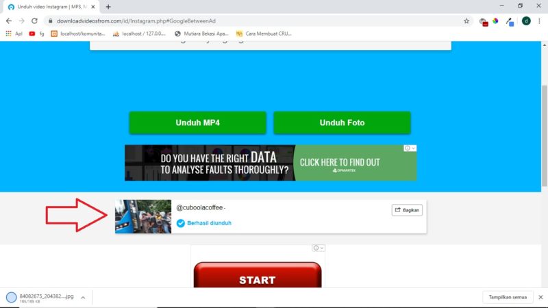 Cara download foto di Instagram tanpa aplikasi tambahan 20 Yup, penulis salah kasih panah, itu iklan yang dipanahin.