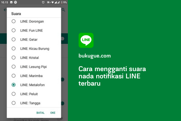 Cara mengganti suara notifikasi LINE terbaru