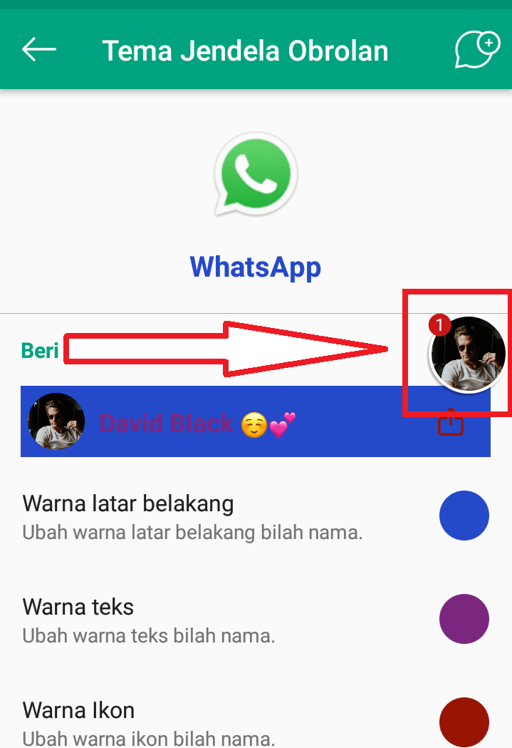 Cara mengganti style gelembung chat WhatsApp 75