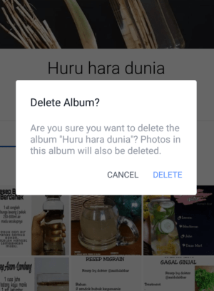 klik delete lagi