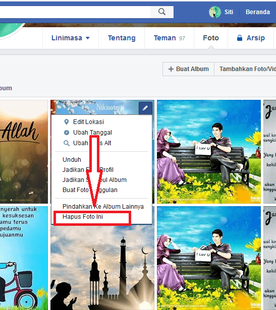 klik hapus foto ini