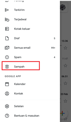 Cara mengembalikan pesan email gmail yang terhapus 6