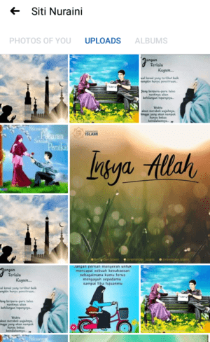 pilih dan klik foto yang akan di hapus