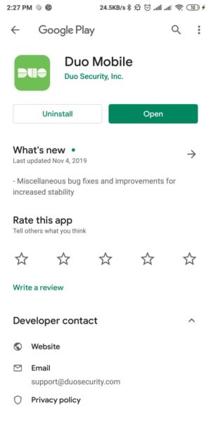 Download Aplikasi Duo Mobile