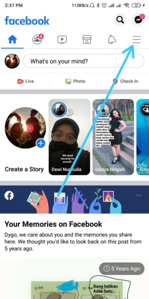 Halaman Awal Facebook