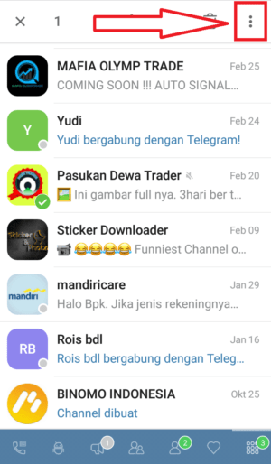 Cara menyembunyikan chat atau obrolan di Telegram 32