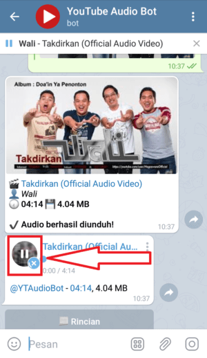 Cara download lagu dengan Bot Telegram 22