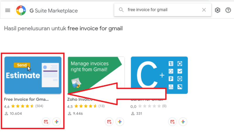 Cara membuat dan mengirim Invoice di email Gmail 5